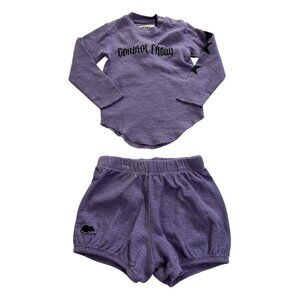 Nununu Watch Out Yoga Set in Mauve Mist